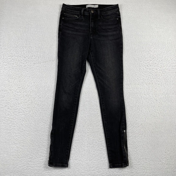 Athleta Denim - Athleta Jeans Womens 2 Sculptek Ultra Skinny Zip‎ Carbon Performance Minimal